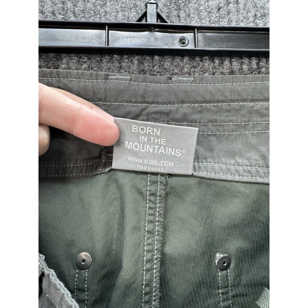 Kuhl Kendra Pants Womens 2 Green Gray Inner Drawstring Cotton Blend Stretch - Picture 4 of 10
